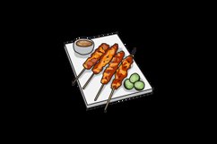 Sate indonesia street food illustration vector Product Image 2