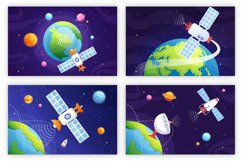 17 Satellites and 5G Network Illustration Product Image 3