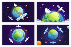 17 Satellites and 5G Network Illustration Product Image 2