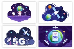 17 Satellites and 5G Network Illustration Product Image 4