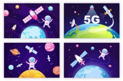 17 Satellites and 5G Network Illustration Product Image 5