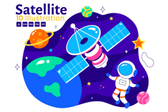 10 Satellite Internet Technology Illustration Product Image 1