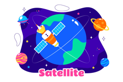 10 Satellite Internet Technology Illustration Product Image 4