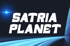 Satria Planet Font Product Image 9