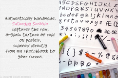 Saturday Scribble | Textured Oil Pastel Display Font Product Image 8