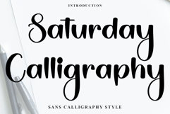 Saturday Calligraphy Product Image 1