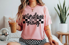 Saturdays Are For Racing | Race Car | Racing SVG Product Image 3