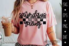 Saturdays Are For Racing | Race Car | Racing SVG Product Image 1