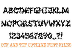 Saucy Splatter Alphabet Lettering Font Liquid ABC OTF Product Image 2