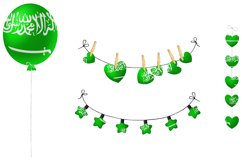 National, Patriotic Party Bundle. Saudi Arabi Product Image 2