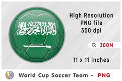 Saudi Arabia National Team Soccer Ball. World Cup 2026 Product Image 1