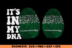 It's in my DNA Saudi Arabia Flag Fingerprint Sublimation PNG Product Image 1