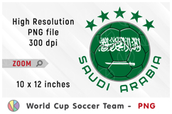 Saudi Arabia National Team Soccer Ball. World Cup 2026 Product Image 1