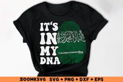 It's in my DNA Saudi Arabia Flag Fingerprint Sublimation PNG Product Image 2