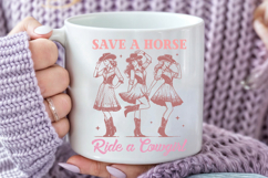 Save A Horse Ride a Cowgirl Sublimation PNG Product Image 5
