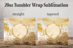 Gold Elegant Glitter 20oz Tumbler, Gold Abstract Tumbler Product Image 2