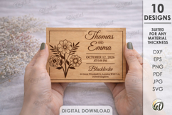 Save The Date Laser Cut. Wedding Save The Date Card SVG Product Image 1