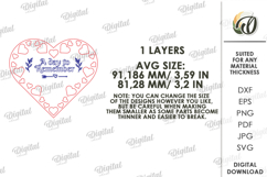 Save The Date Laser Cut. Wedding Save The Date Card SVG Product Image 2