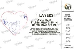 Save The Date Laser Cut. Wedding Save The Date Card SVG Product Image 2