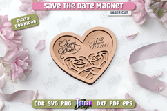 Save The Date Magnet Laser Cut Bundle, Wedding Invitation Product Image 9