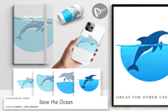 Digital Paper Save the Ocean Product Image 1