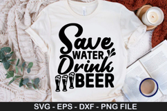 Save water drink beer - Coaster SVG Design Product Image 1