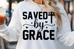 Saved by grace SVG, Farm House Sign SVG Design Product Image 1