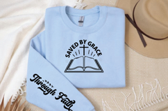 Saved By Grace Through Faith Sleeve SVG, Christian Faith SVG Product Image 2