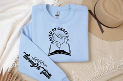 Saved By Grace Through Faith Sleeve SVG, Christian Faith SVG Product Image 3
