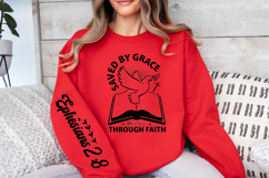 Saved by Grace Through Faith Sleeve SVG, Christian Faith SVG Product Image 2