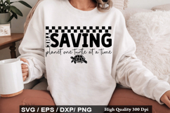 Saving the Planet One turtle - Turtles SVG Design Product Image 1