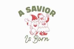A Savior Is Born Christmas Jesus T-shirt Design Product Image 1