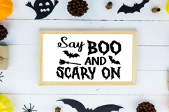 Farmhouse Halloween Sign SVG Bundle | Halloween Decor Sign Product Image 9