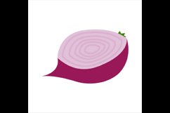 Vector image onion slice isolated on a white background Product Image 1