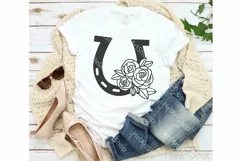 Floral Horseshoe SVG, St Patrick's day SVG Product Image 2