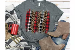 Christmas Brush stroke png, Sublimation png, Plaid, Cheetah Product Image 2