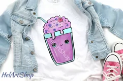 Kawaii Milkshake Png, Cute Sublimation Png Product Image 1