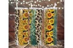 Sunflower Tumbler PNG Sublimation, SKINNY TUMBLER Png Product Image 1