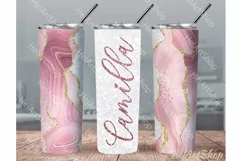 Add Your Name Tumbler PNG |Agate Sublimation Tumbler Product Image 1