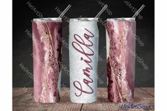 Add Your Name Tumbler PNG | Agate Sublimation Tumbler Product Image 1