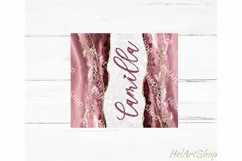 Add Your Name Tumbler PNG | Agate Sublimation Tumbler Product Image 2