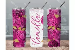 Add Your Name Tumbler PNG |Agate Sublimation Tumbler Product Image 1