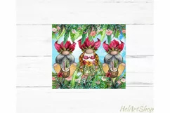 Holiday Tumbler PNG |Summer Gnomes Sublimation Product Image 2