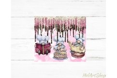 Baking Tumbler PNG, Gnomes SKINNY TUMBLER Png Product Image 2
