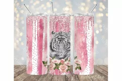 Tiger Tumbler | Wild Aimal PNG Sublimation Product Image 1