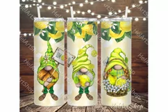 Lemon Tumbler PNG | Gnomes Sublimation Product Image 1