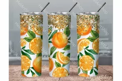 Oranges Tumbler PNG | Sublimation PNG Product Image 1