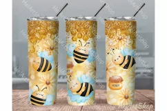 Honey Bee PNG |Sublimation Tumbler Product Image 1