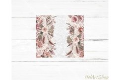 Add Your Name Tumbler PNG |Boho Sublimation Tumbler Product Image 2