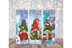 Christmas Gnomes PNG |Winter Sublimation Tumbler Product Image 1